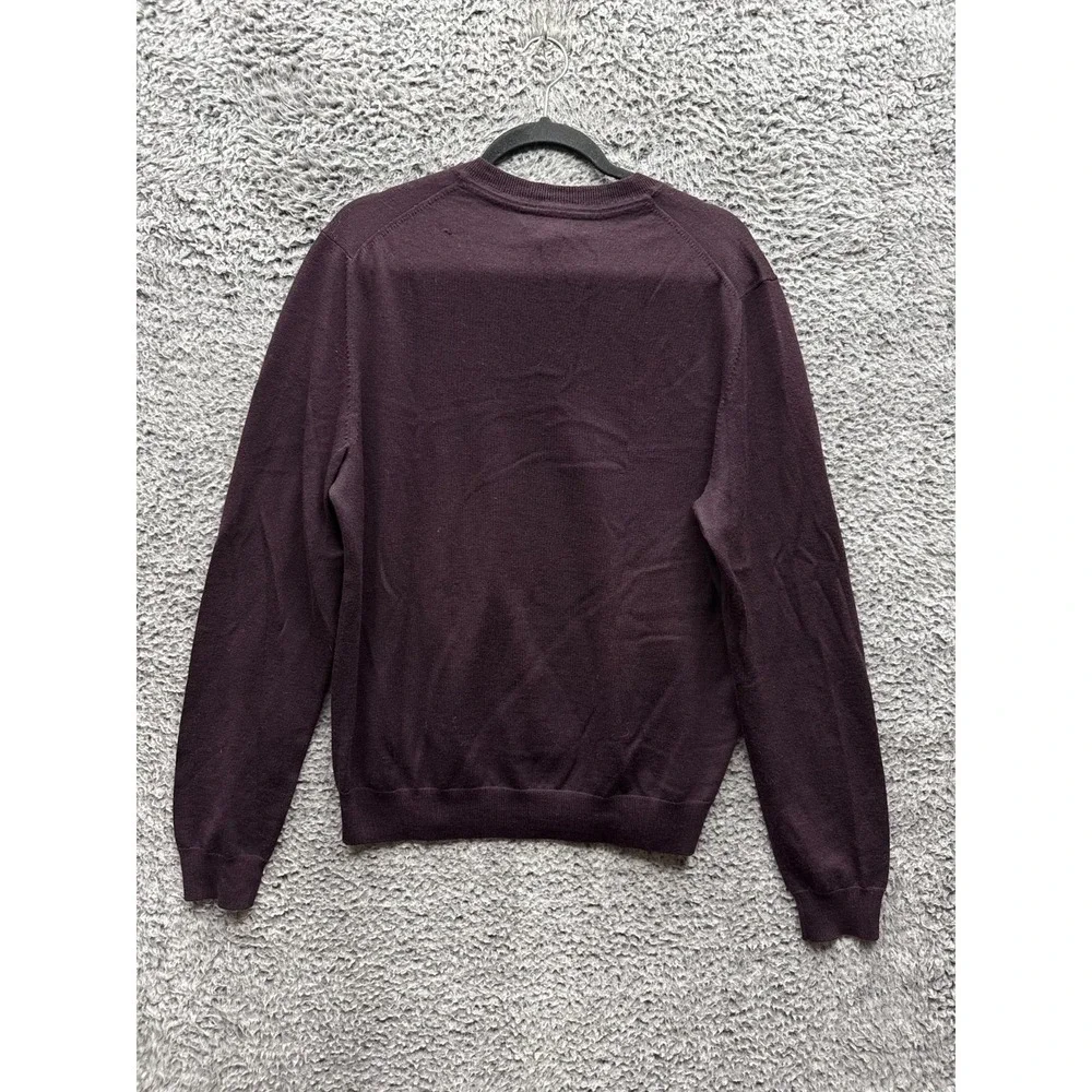 The Men's Store Bloomingdale's Merino Wool V-Neck Pullover‎ Sweater Mens Size L